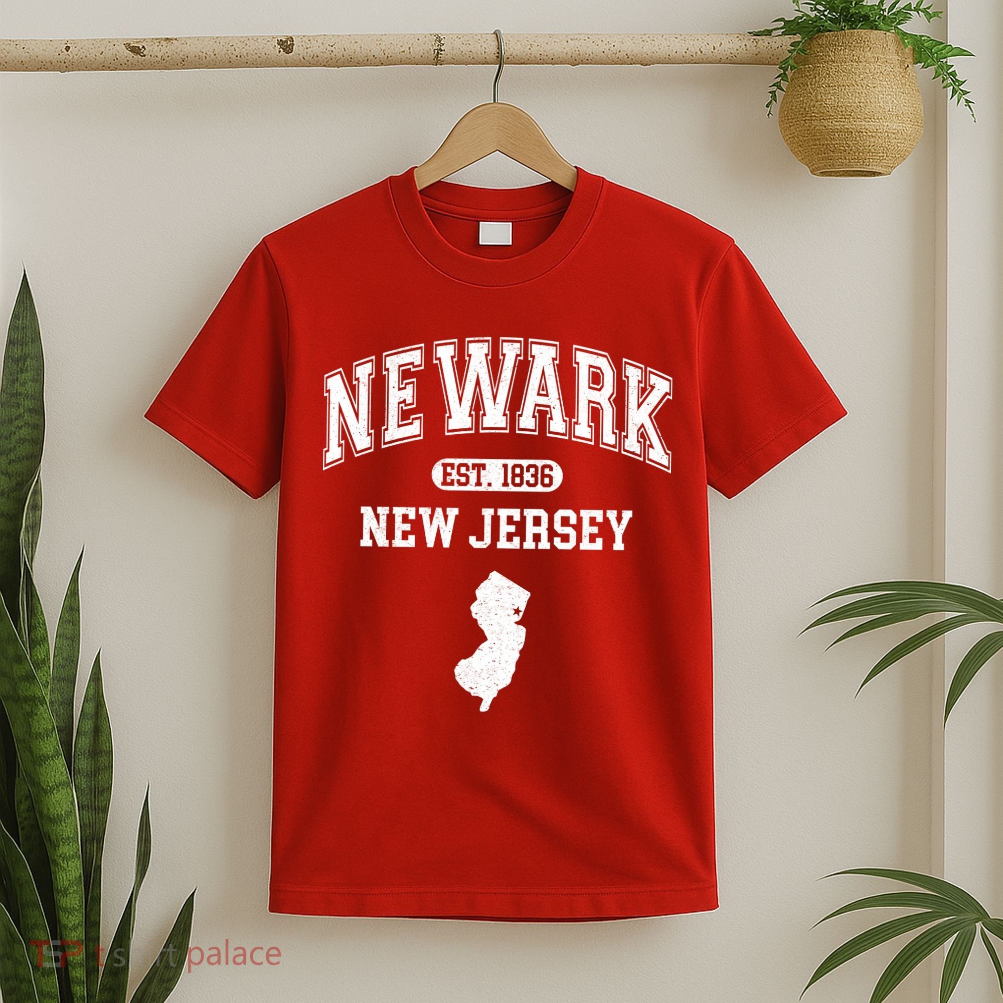 Newark New Jersey Est 1836 Varsity T-Shirt