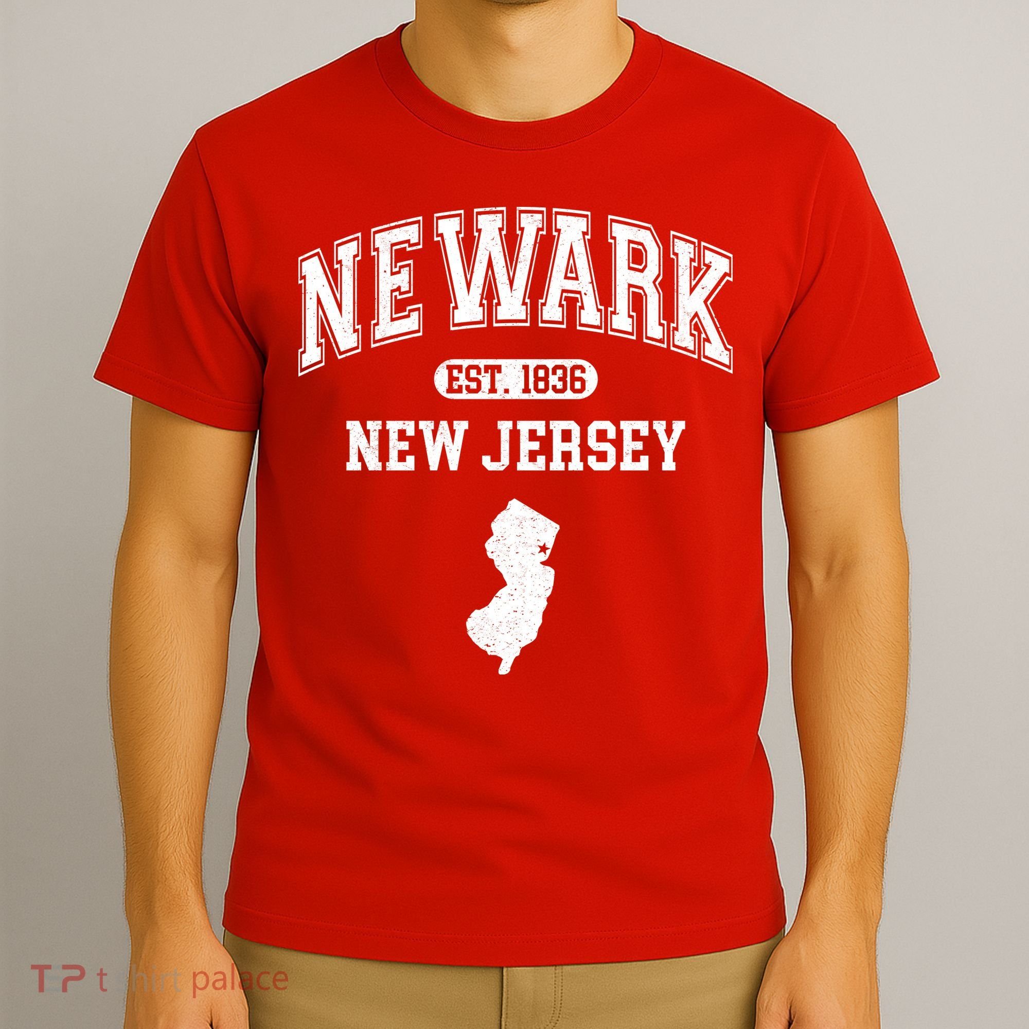 Newark New Jersey Est 1836 Varsity T-Shirt