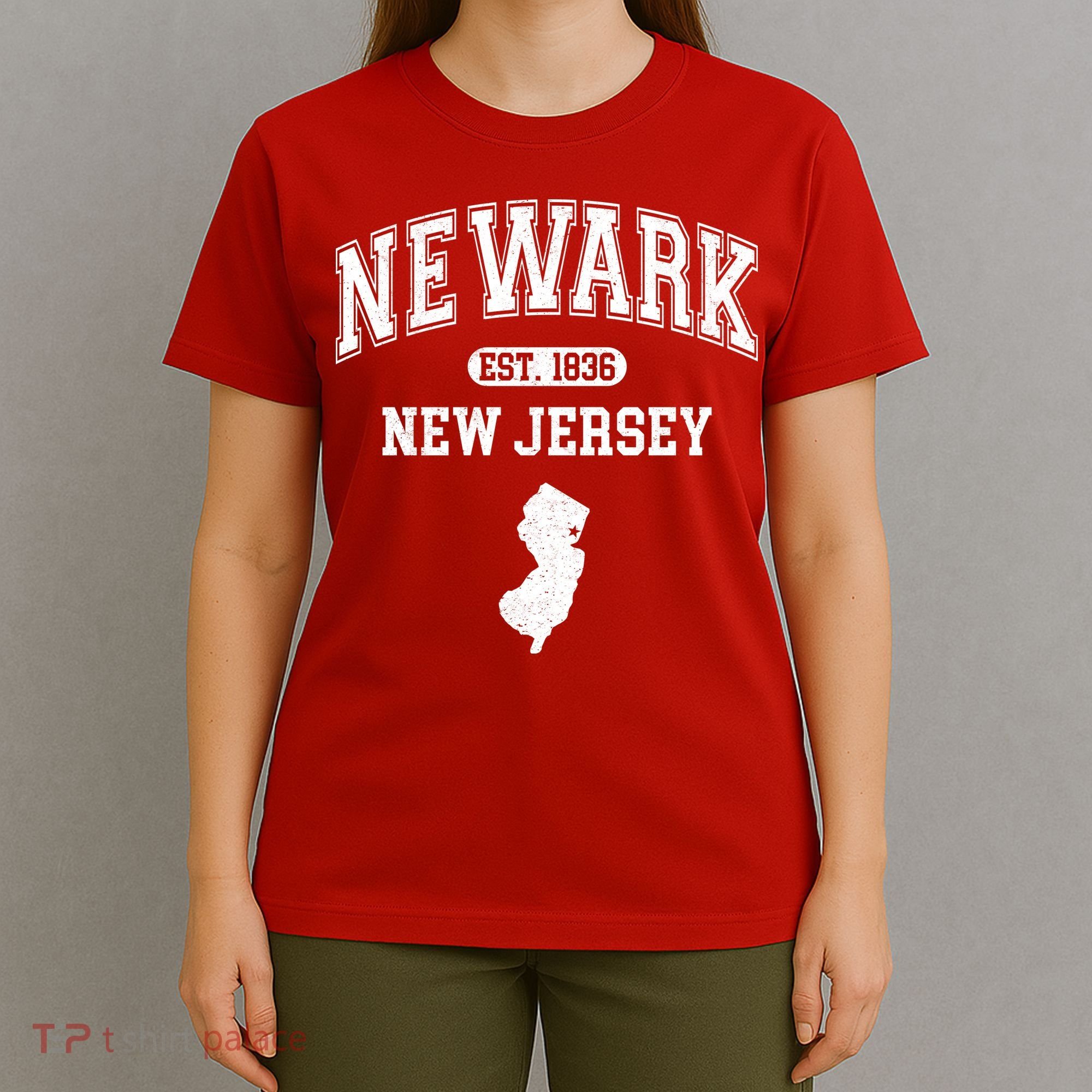 Newark New Jersey Est 1836 Varsity T-Shirt