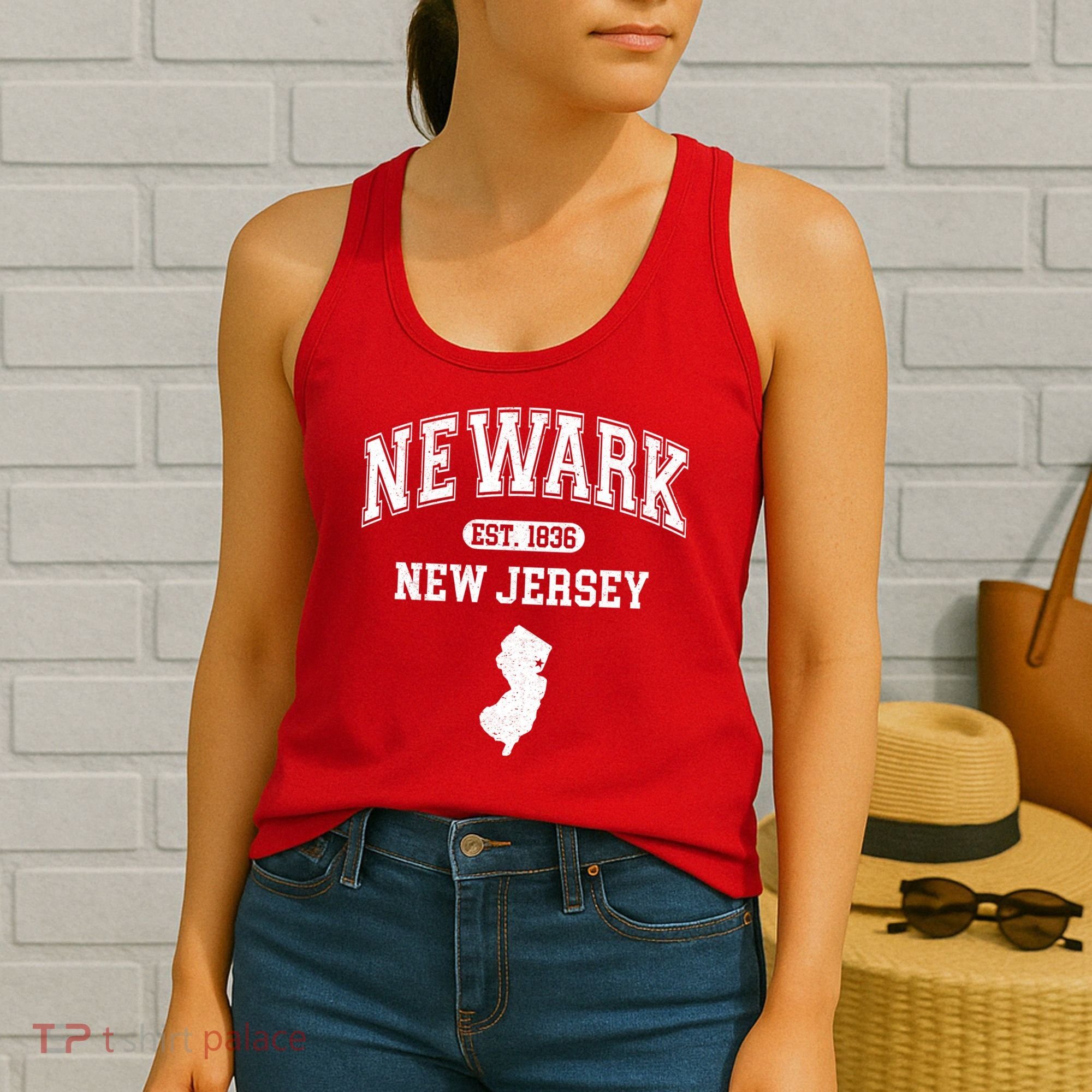 Newark New Jersey Est 1836 Varsity Women's Tank Top