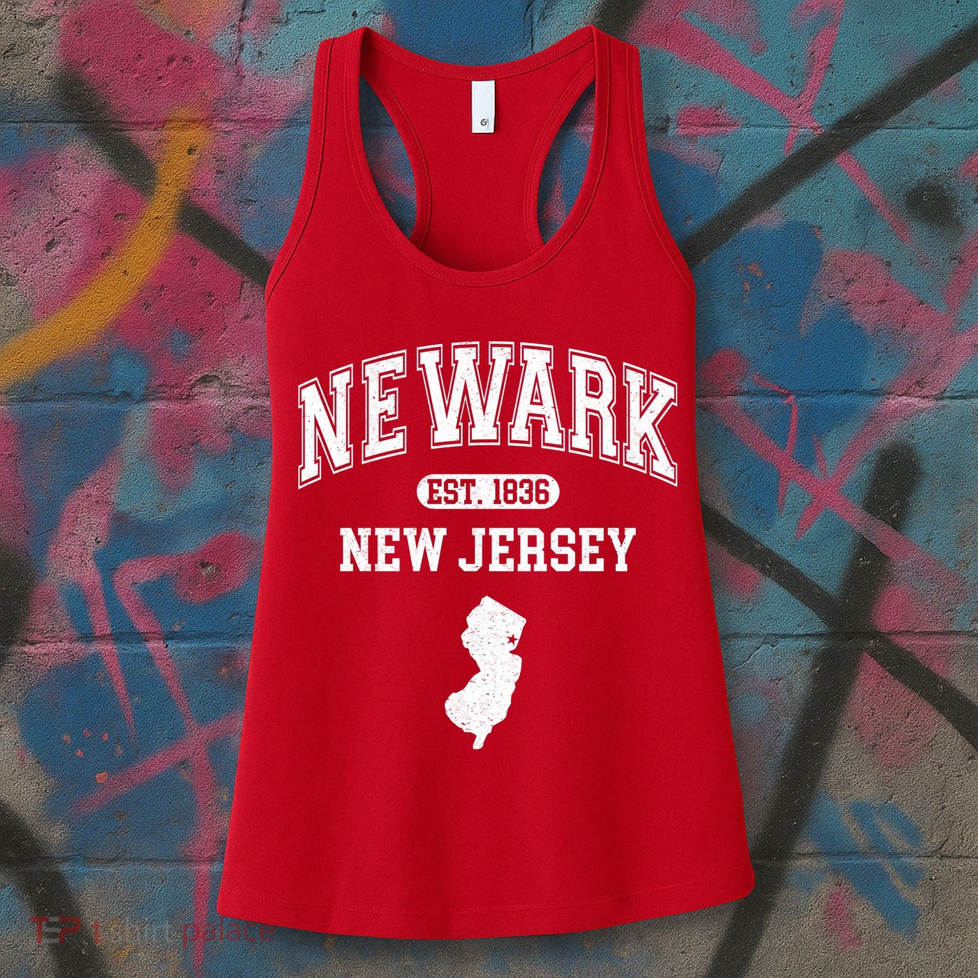 Newark New Jersey Est 1836 Varsity Women's Tank Top