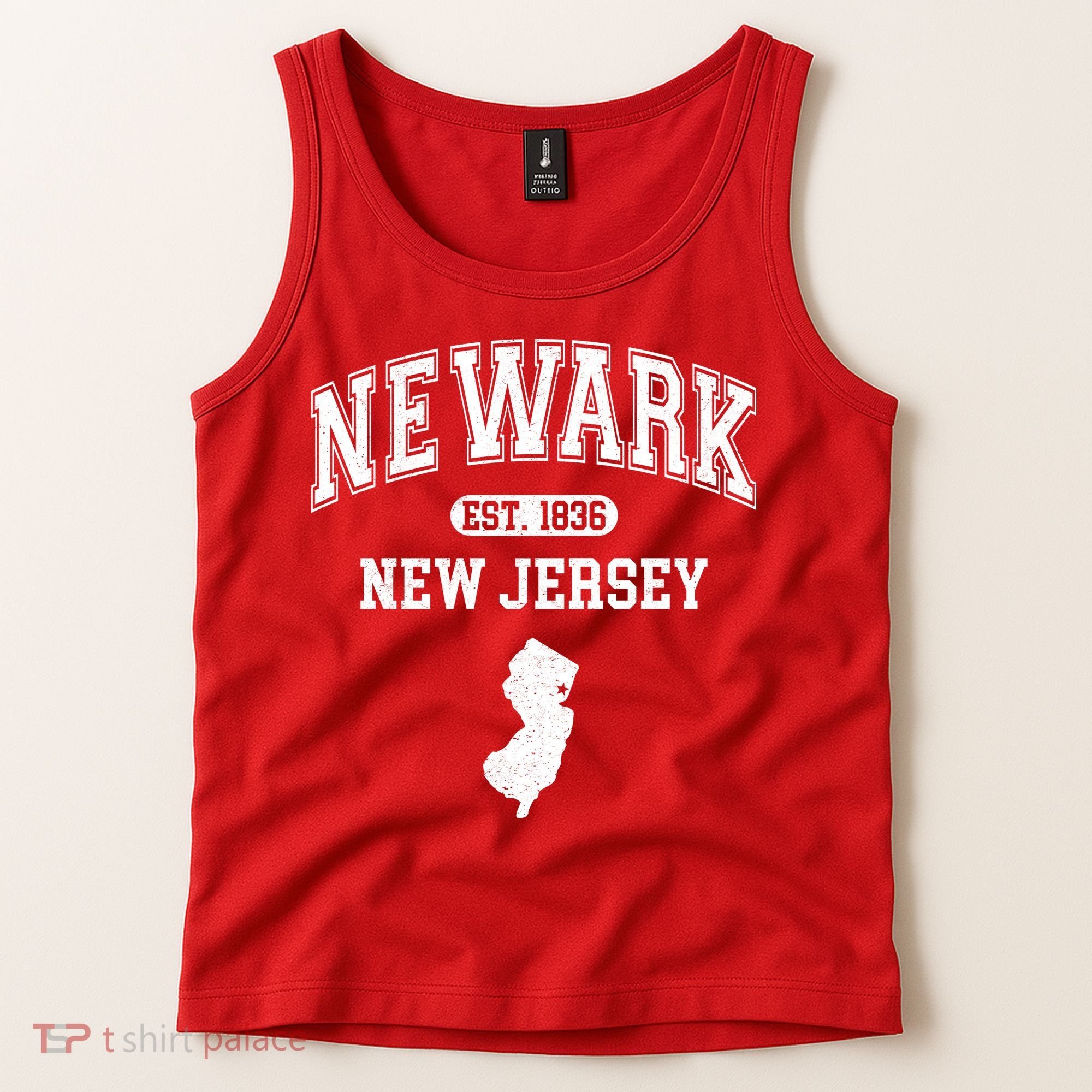 Newark New Jersey Est 1836 Varsity Tank Top