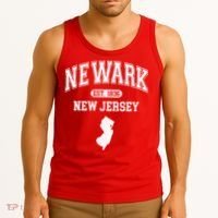 Newark New Jersey Est 1836 Varsity Tank Top thumb 3
