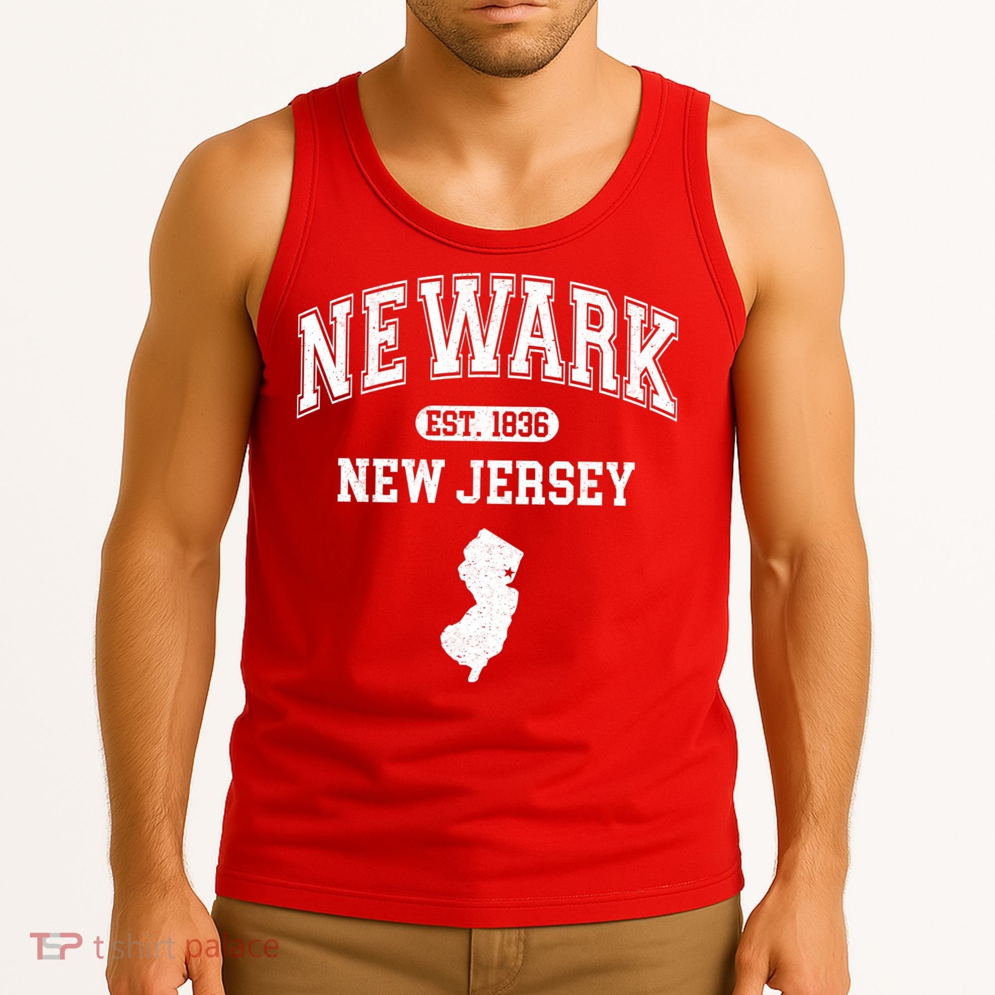 Newark New Jersey Est 1836 Varsity Tank Top