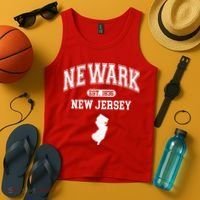 Newark New Jersey Est 1836 Varsity Tank Top thumb 4