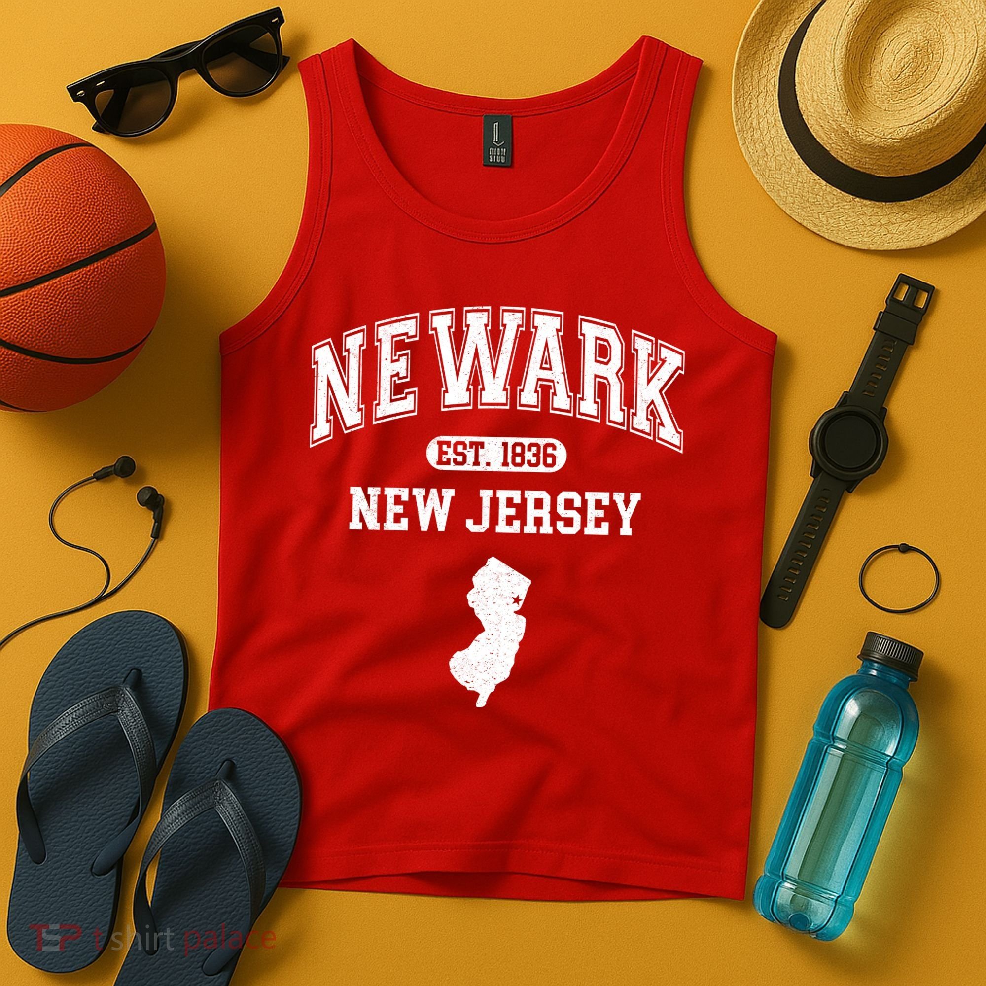 Newark New Jersey Est 1836 Varsity Tank Top