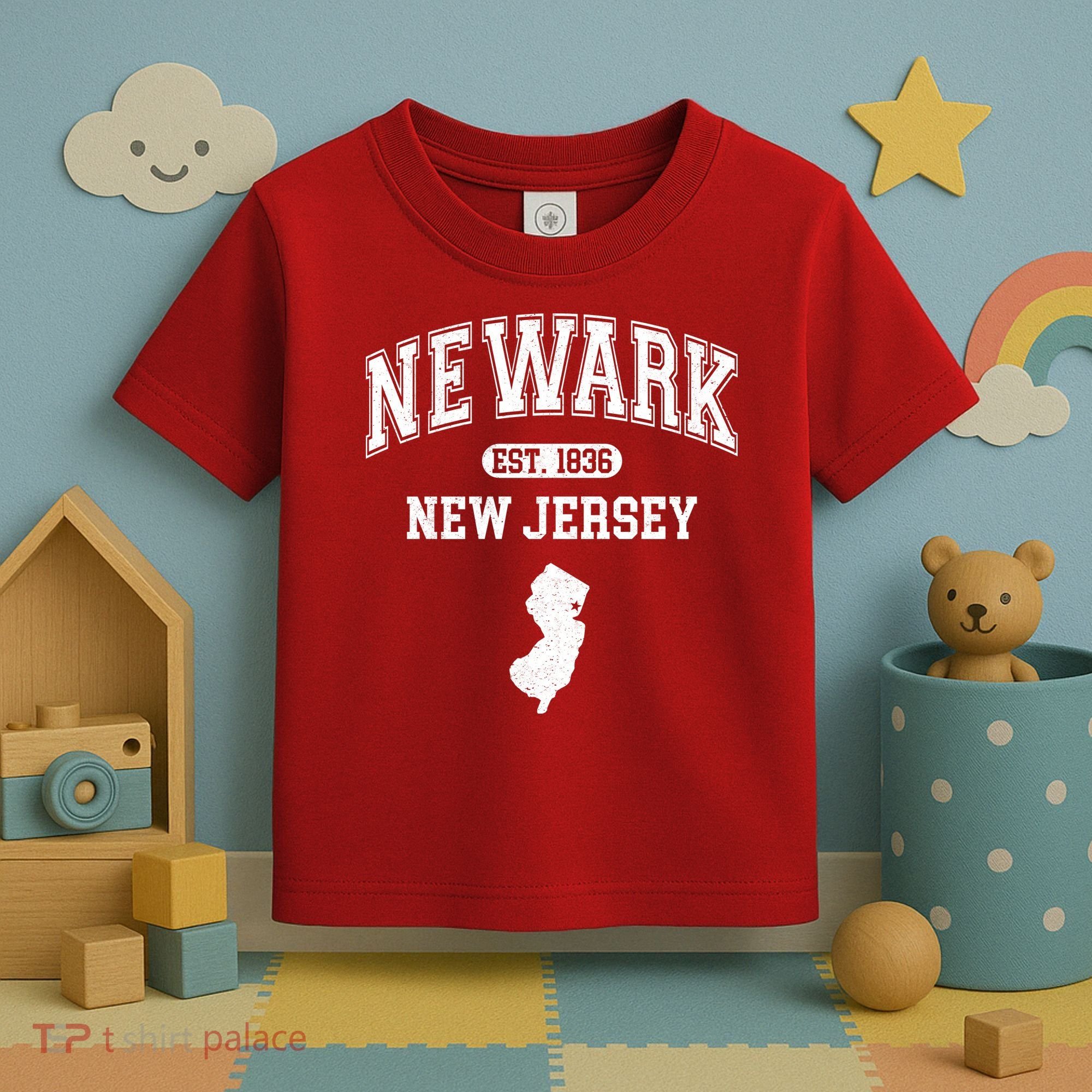 Newark New Jersey Est 1836 Varsity Toddler T-Shirt