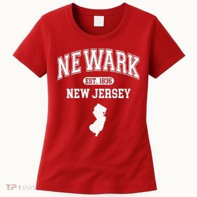 Newark New Jersey Est 1836 Varsity Women's T-Shirt