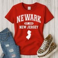 Newark New Jersey Est 1836 Varsity Women's T-Shirt thumb 3