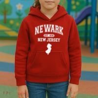 Newark New Jersey Est 1836 Varsity Kids Hoodie thumb 3