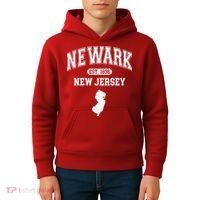 Newark New Jersey Est 1836 Varsity Kids Hoodie thumb 4