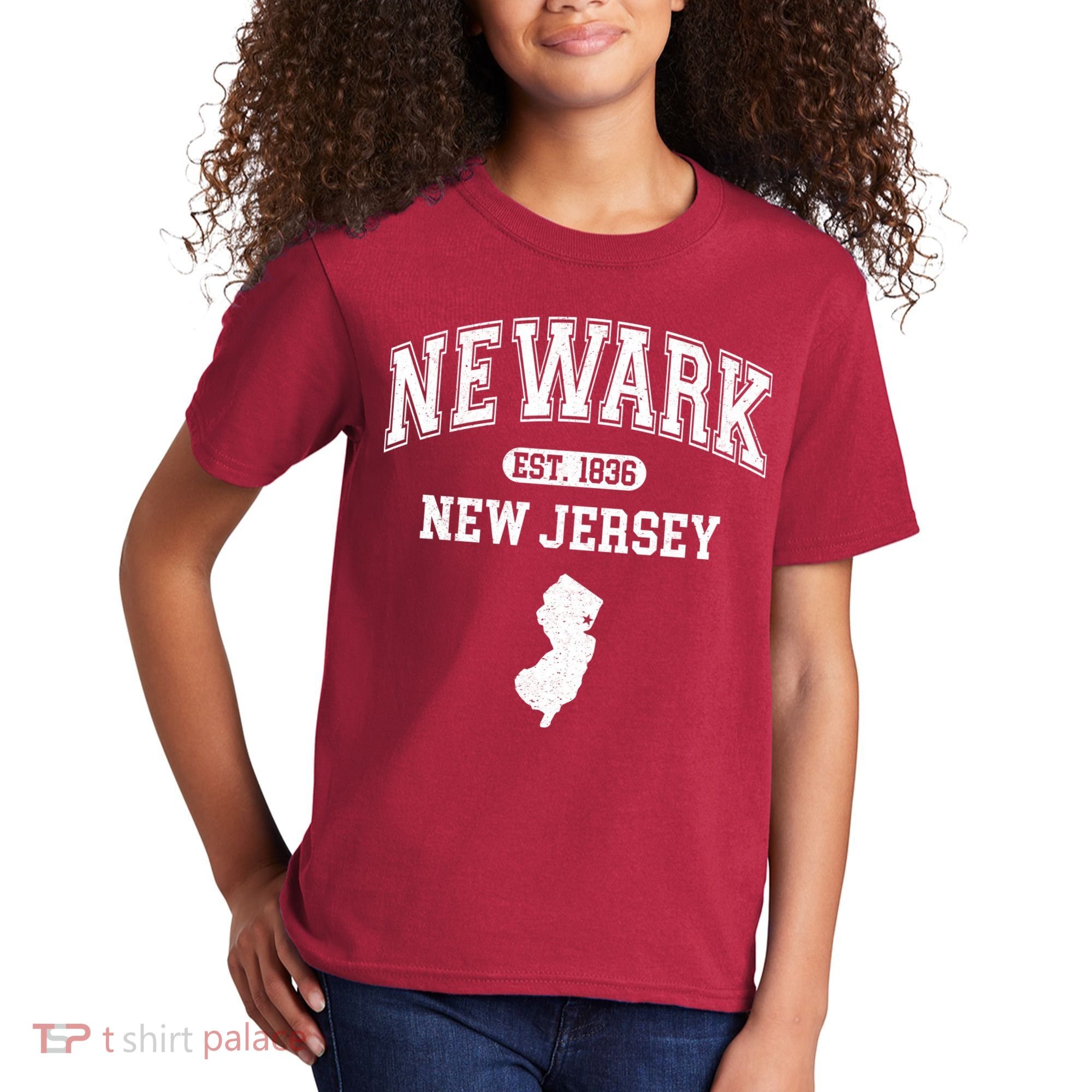Newark New Jersey Est 1836 Varsity Kids T-Shirt