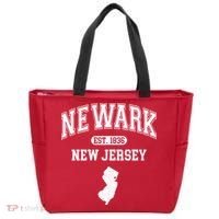 Newark New Jersey Est 1836 Varsity Tote Bag thumb 0