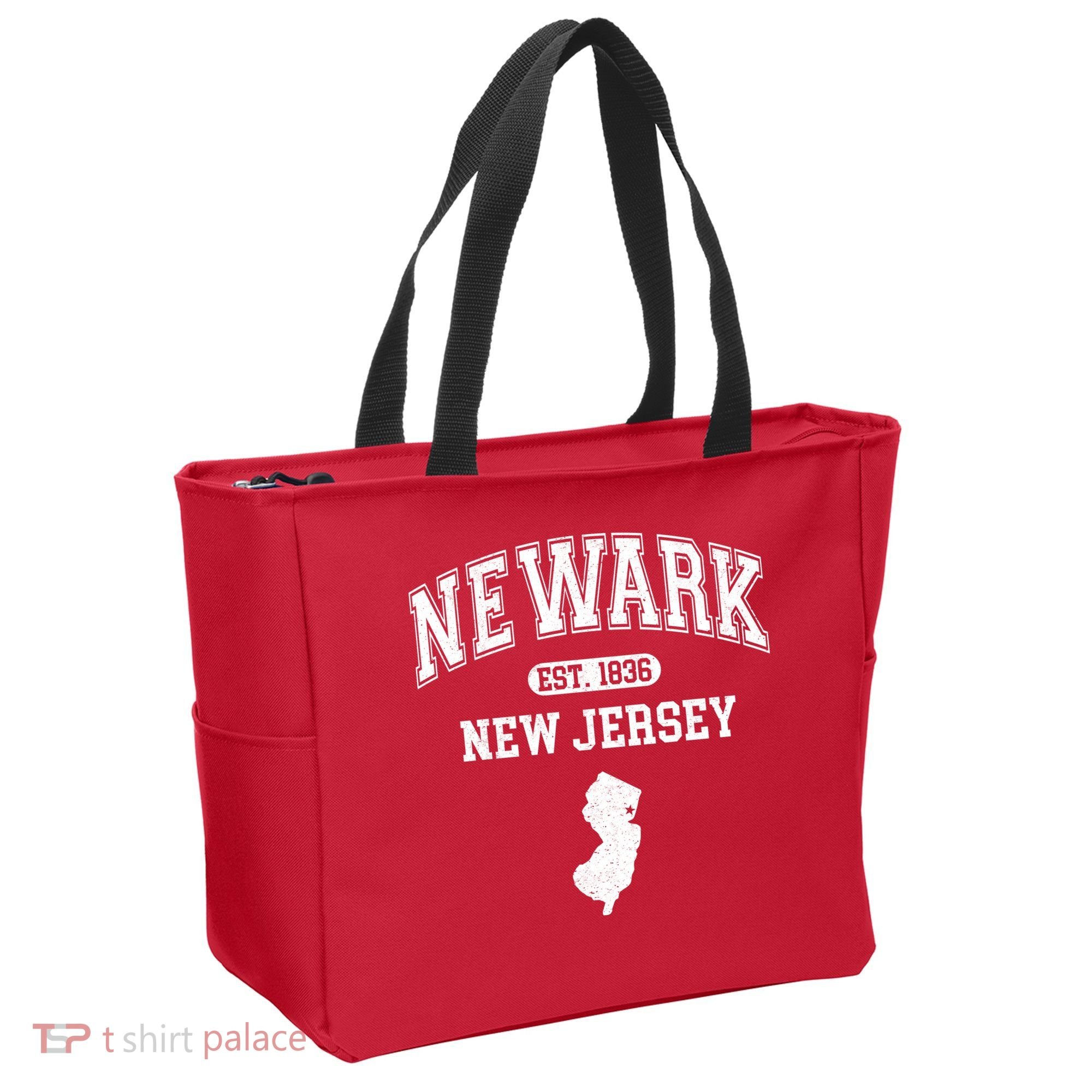 Newark New Jersey Est 1836 Varsity Tote Bag