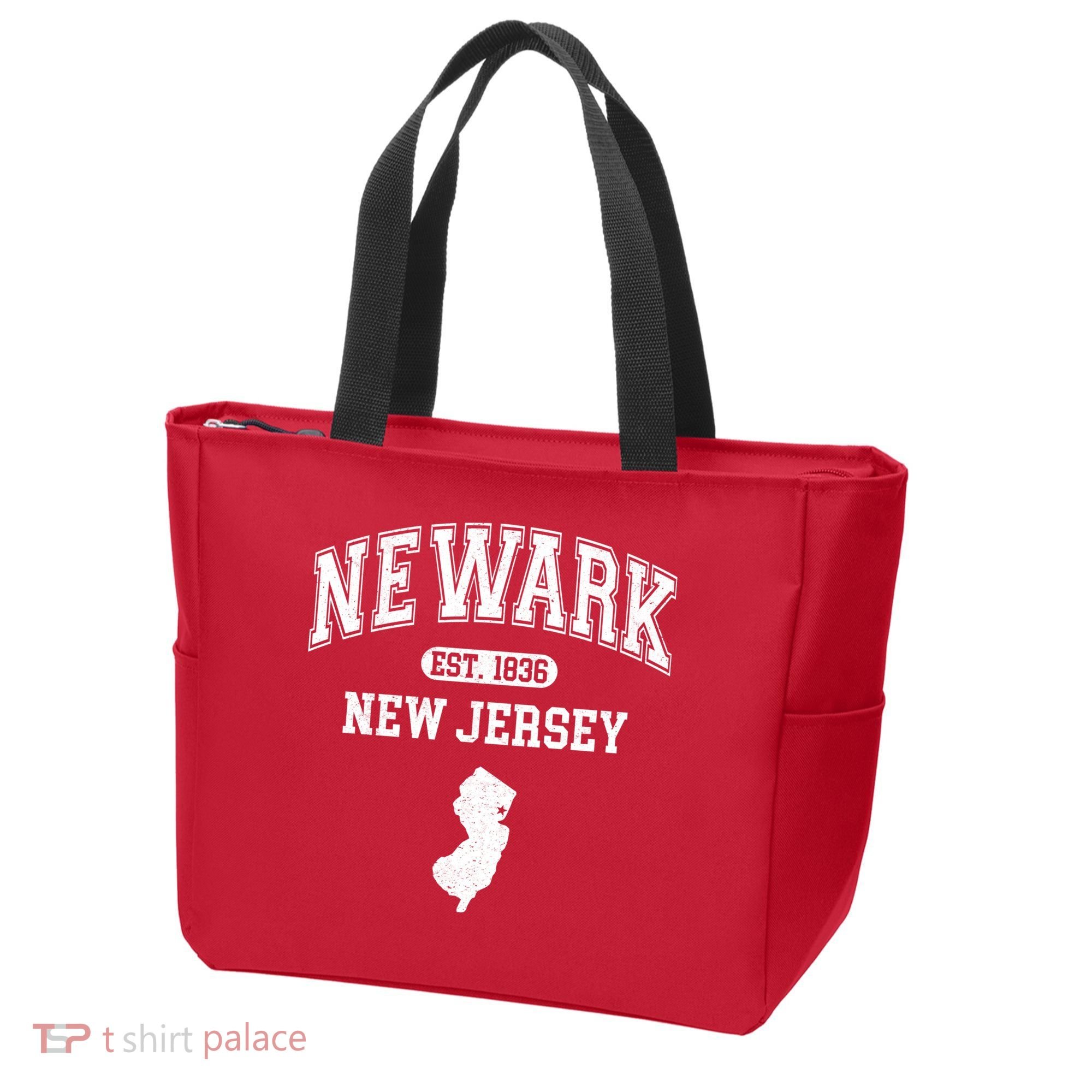 Newark New Jersey Est 1836 Varsity Tote Bag