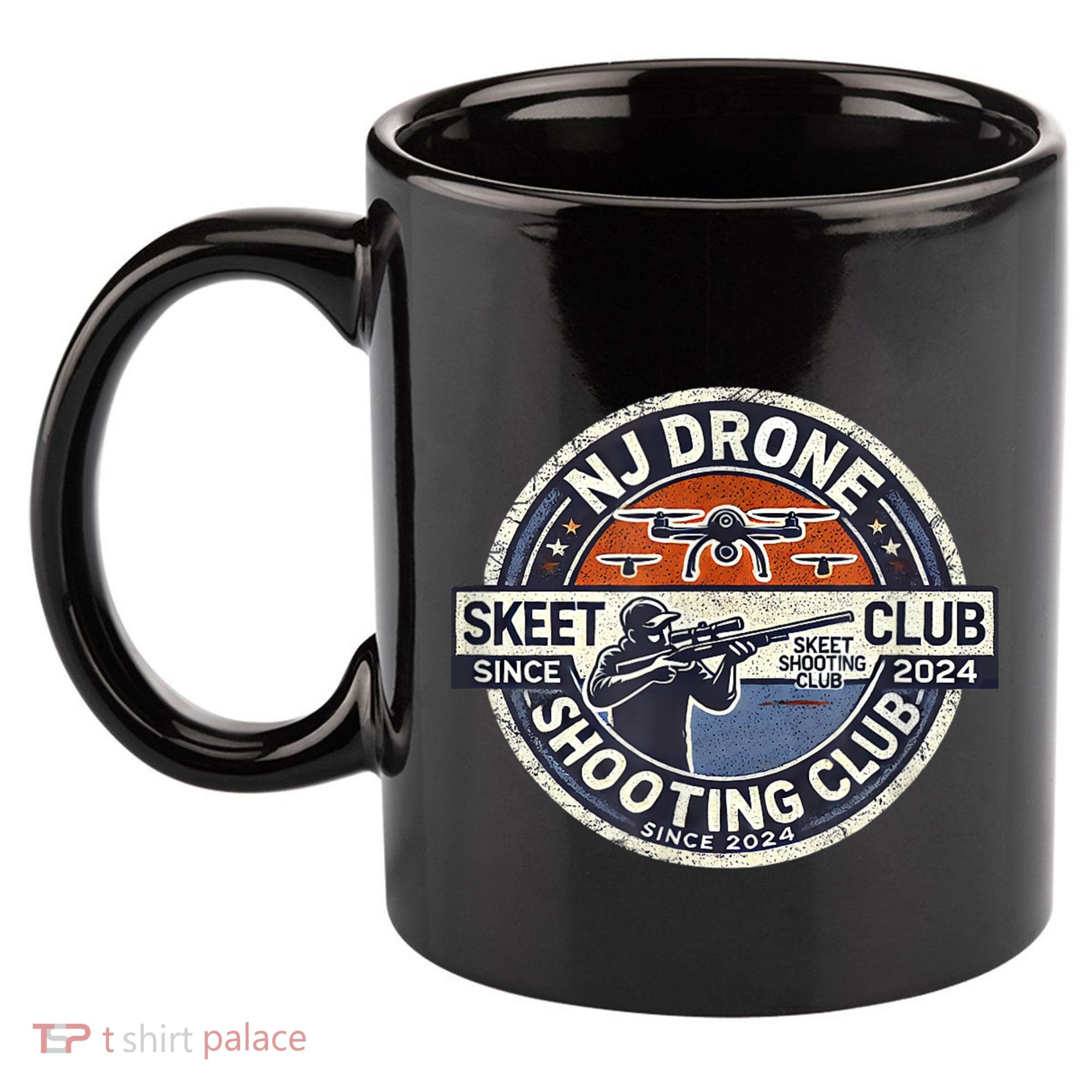 Nj New Jersey Drone Skeet Shooting Club 11oz C Handle Ceramic Mug