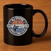 Nj New Jersey Drone Skeet Shooting Club 11oz C Handle Ceramic Mug thumb 3