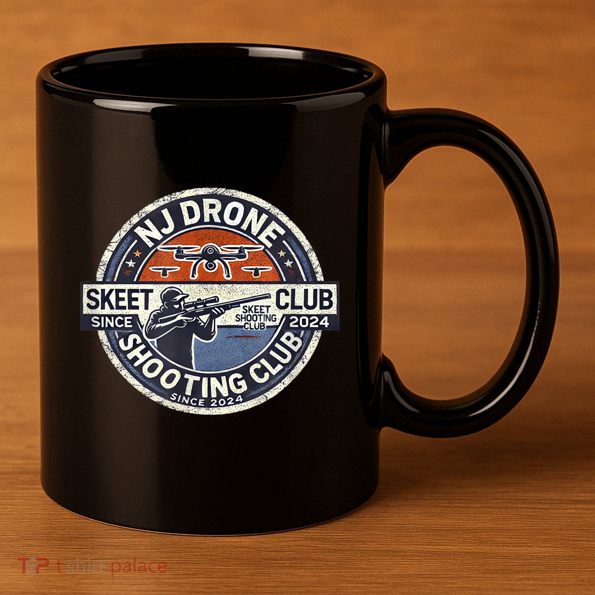 Nj New Jersey Drone Skeet Shooting Club 11oz C Handle Ceramic Mug