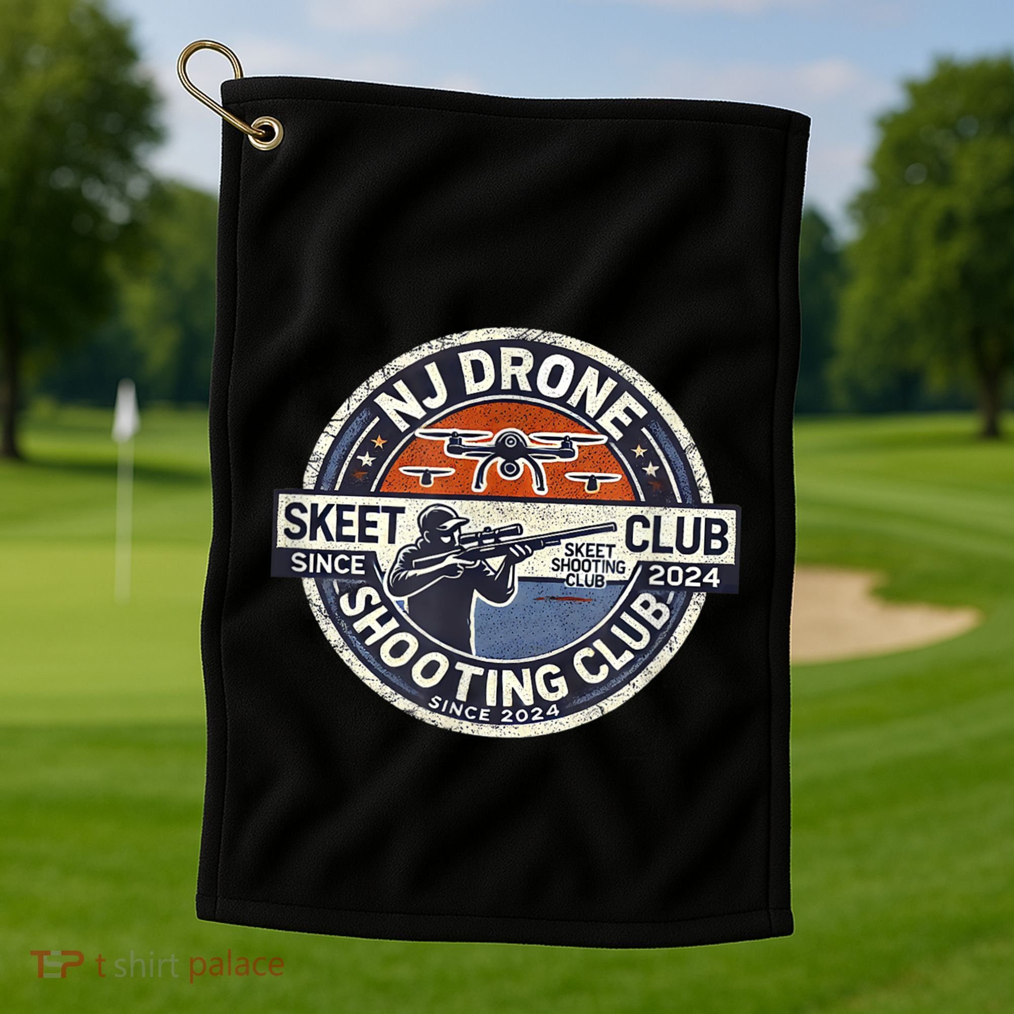 Nj New Jersey Drone Skeet Shooting Club Golf Towel