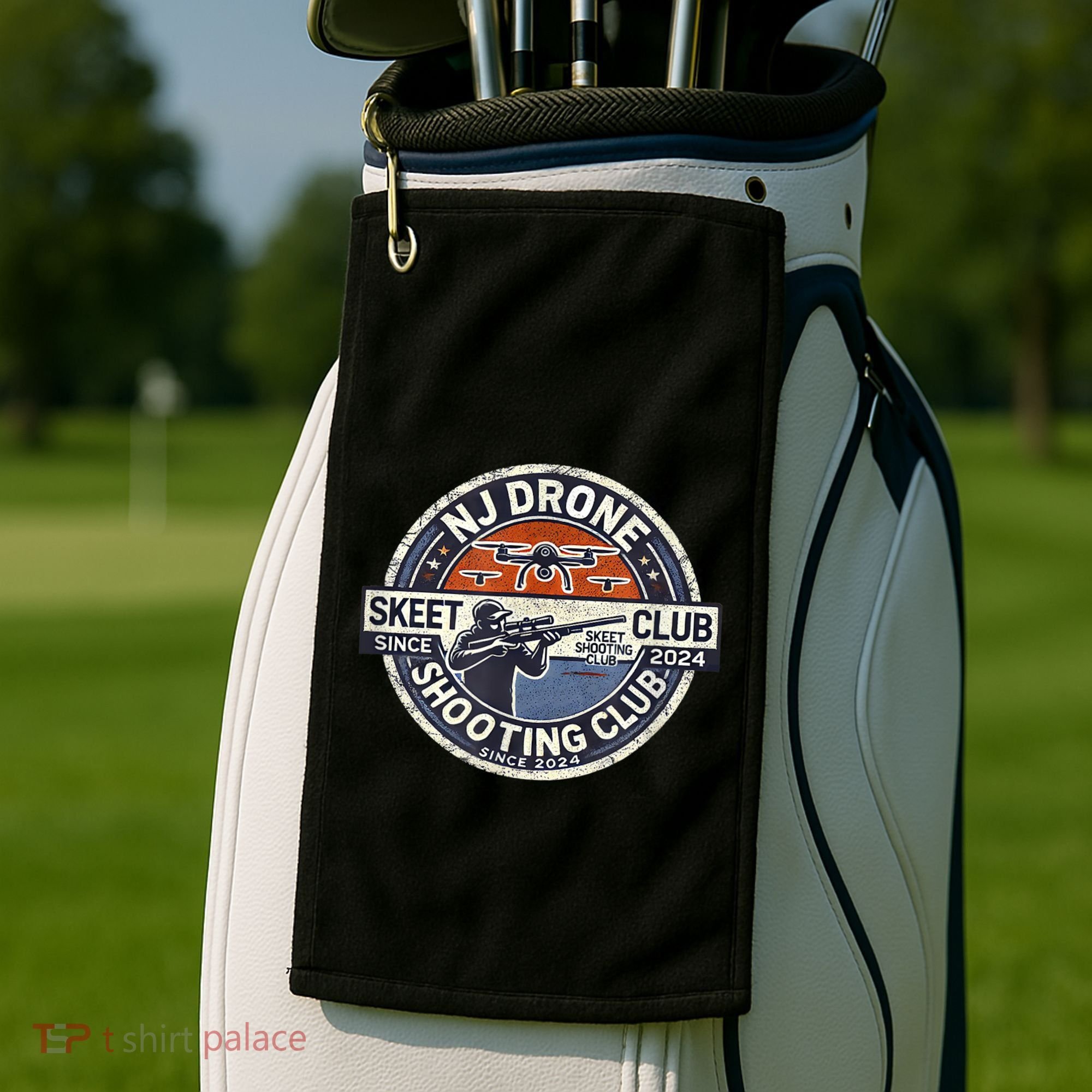 Nj New Jersey Drone Skeet Shooting Club Golf Towel