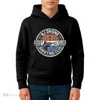 Nj New Jersey Drone Skeet Shooting Club Kids Hoodie thumb 4