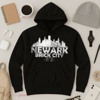 Newark New Jersey Nj Brick City Skyline Hoodie thumb 3