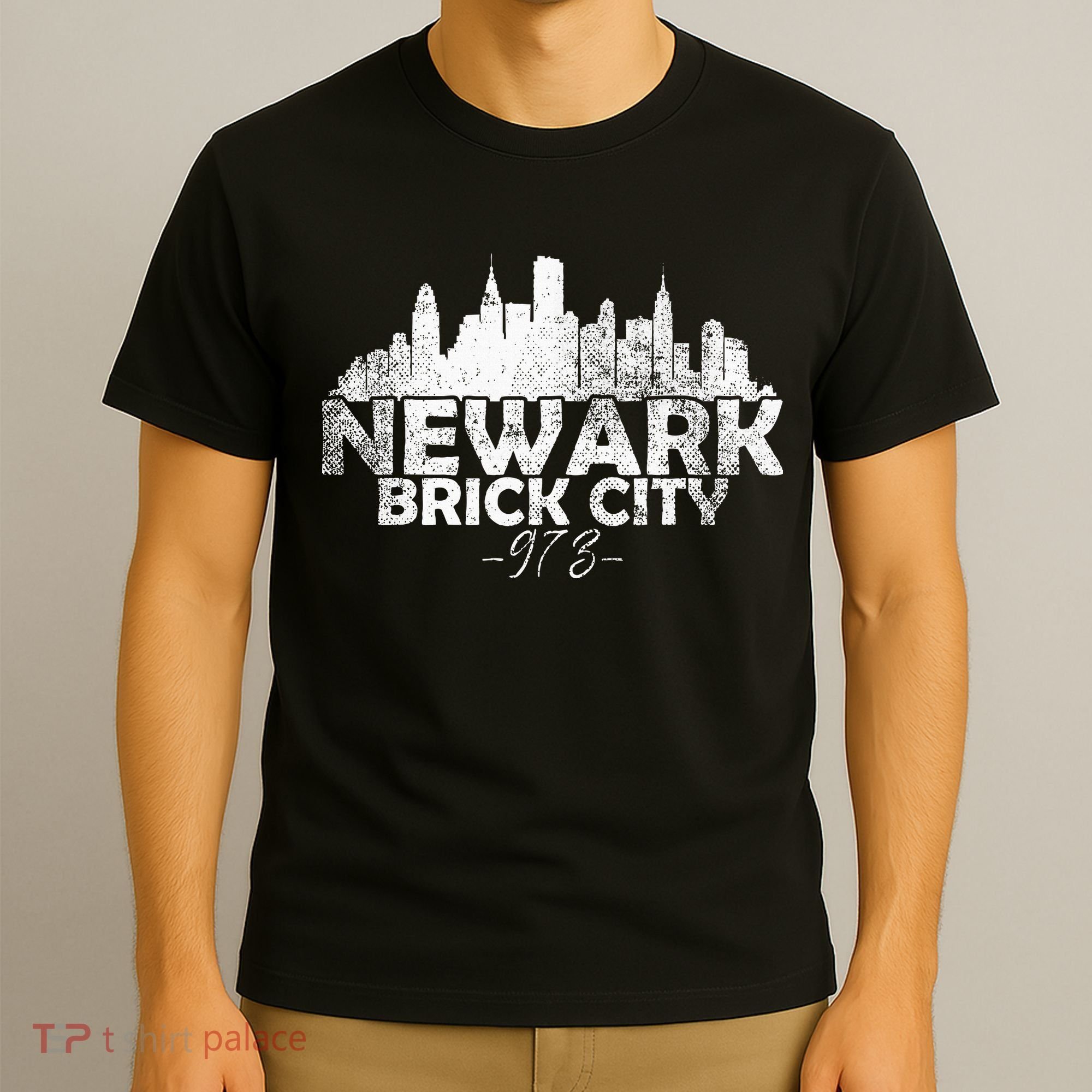 Newark New Jersey Nj Brick City Skyline T-Shirt