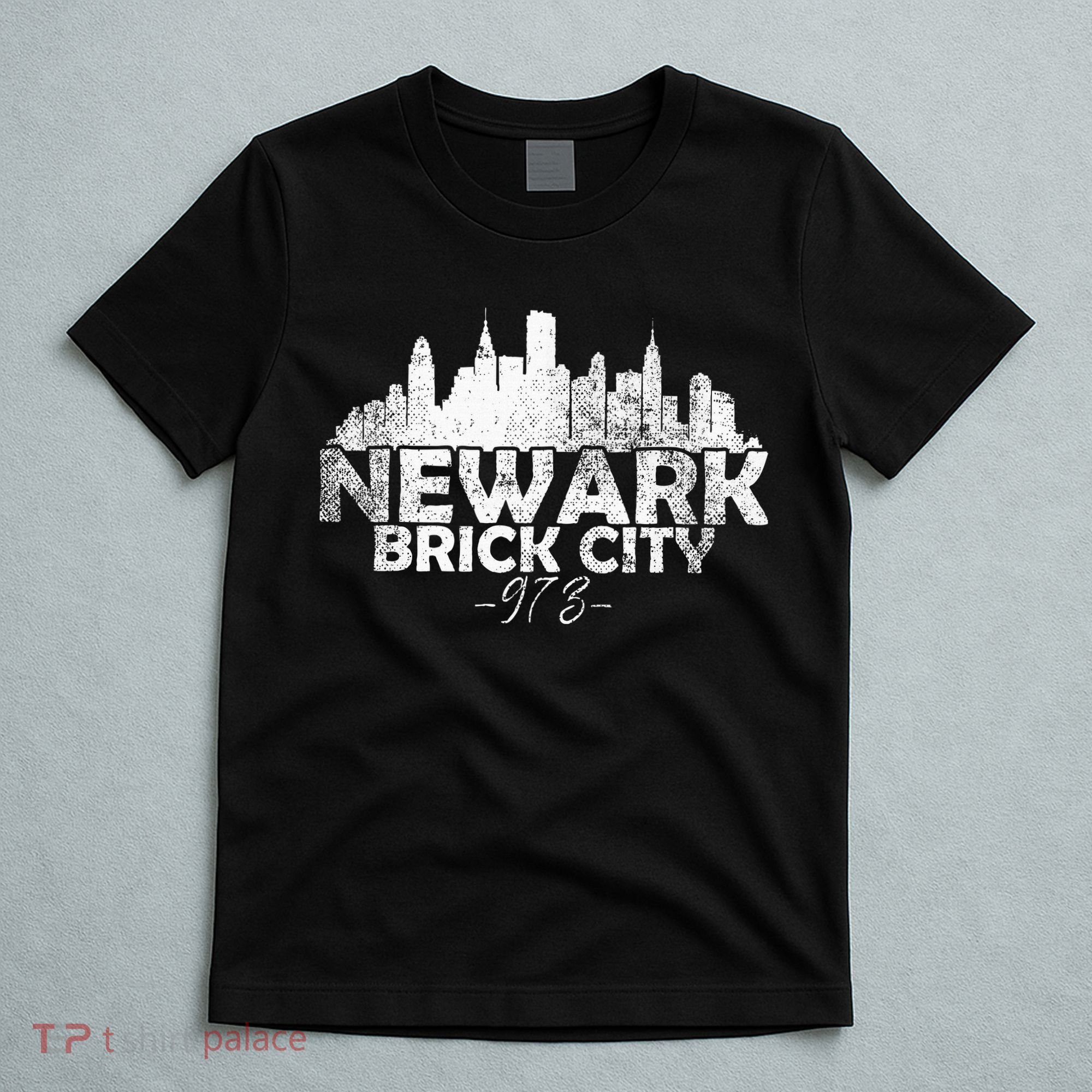 Newark New Jersey Nj Brick City Skyline T-Shirt