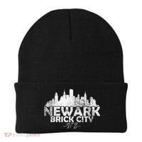 Newark New Jersey Nj Brick City Skyline Beanie thumb 0