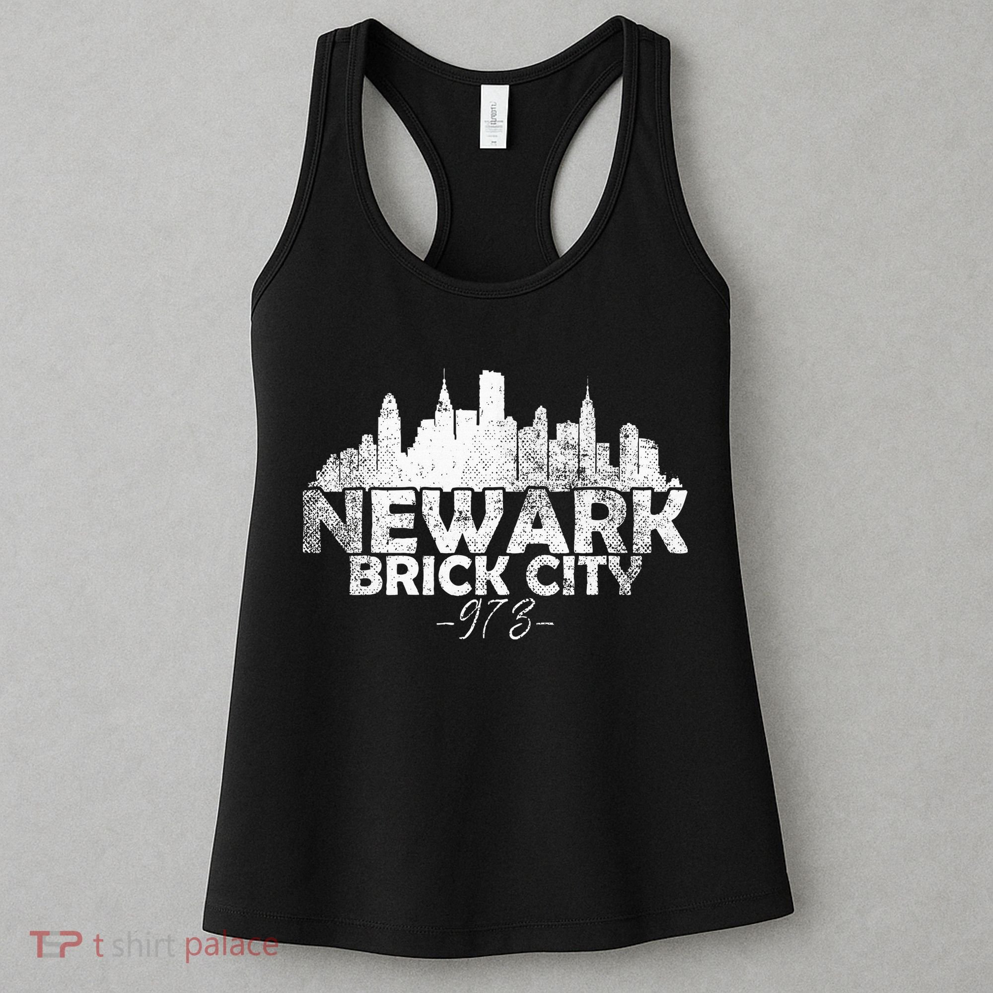 Newark New Jersey Nj Brick City Skyline Women's Tank Top