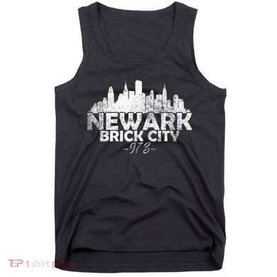 Newark New Jersey Nj Brick City Skyline Tank Top