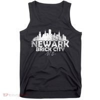 Newark New Jersey Nj Brick City Skyline Tank Top thumb 0
