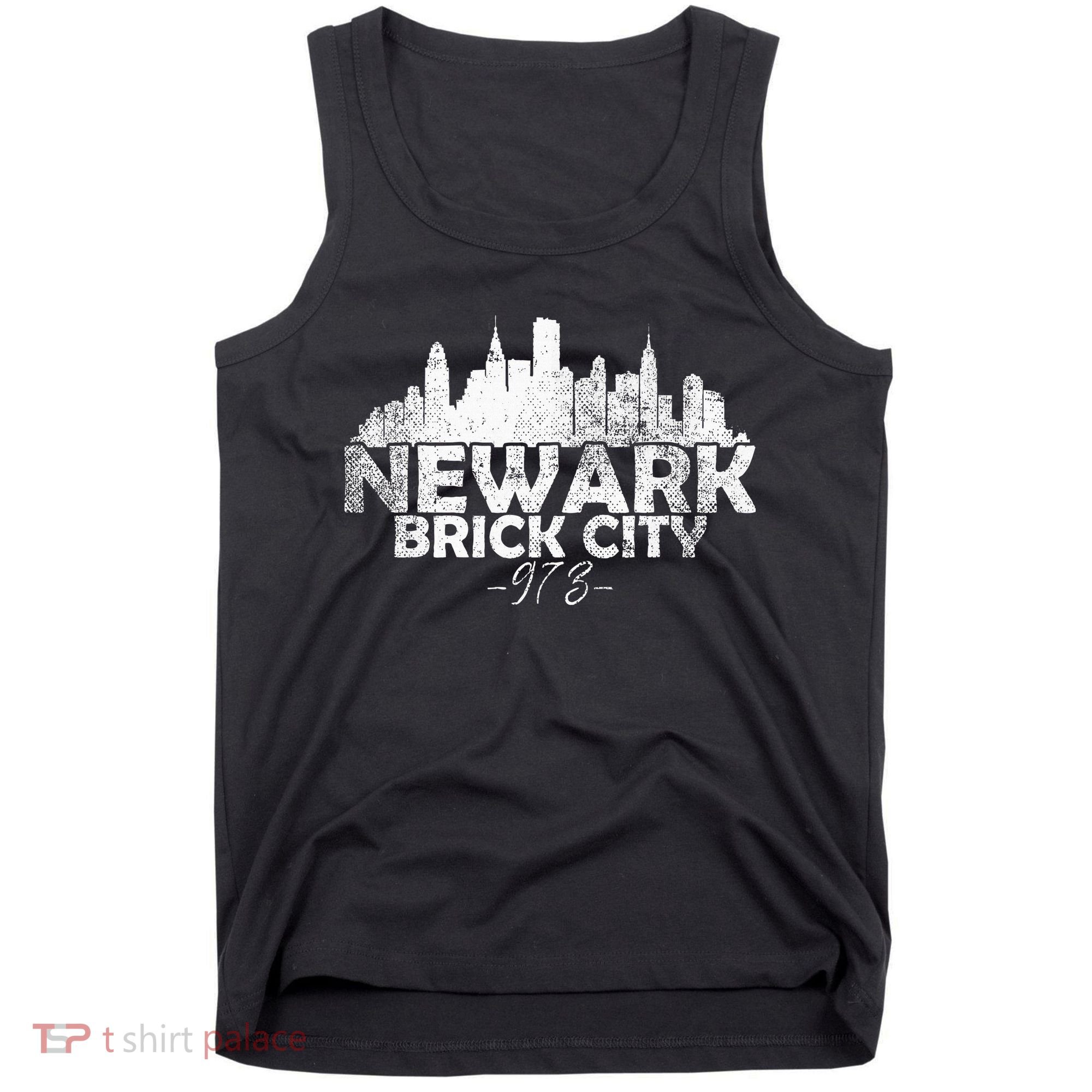 Newark New Jersey Nj Brick City Skyline Tank Top