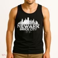 Newark New Jersey Nj Brick City Skyline Tank Top thumb 3