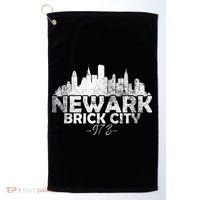 Newark New Jersey Nj Brick City Skyline Golf Towel thumb 0