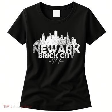 Newark New Jersey Nj Brick City Skyline Women's T-Shirt