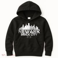 Newark New Jersey Nj Brick City Skyline Kids Hoodie thumb 0