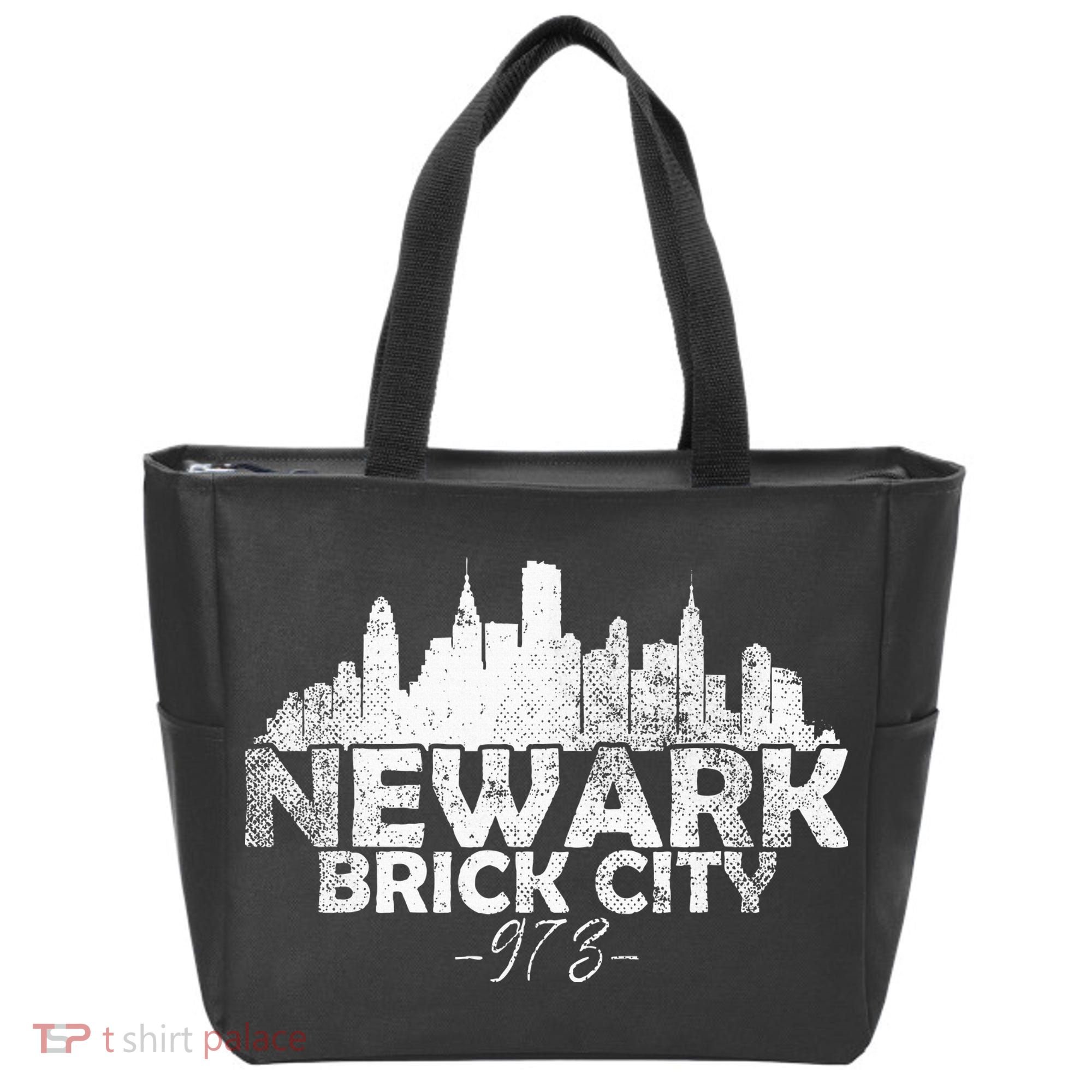Newark New Jersey Nj Brick City Skyline Tote Bag
