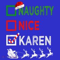 Naughty Nice Karen Christmas Pajamas Funny Santa Hat Xmas Gift Kids Sweatshirt thumb 2