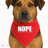Nope No Kings In America USA-Made Doggie Bandana thumb 1