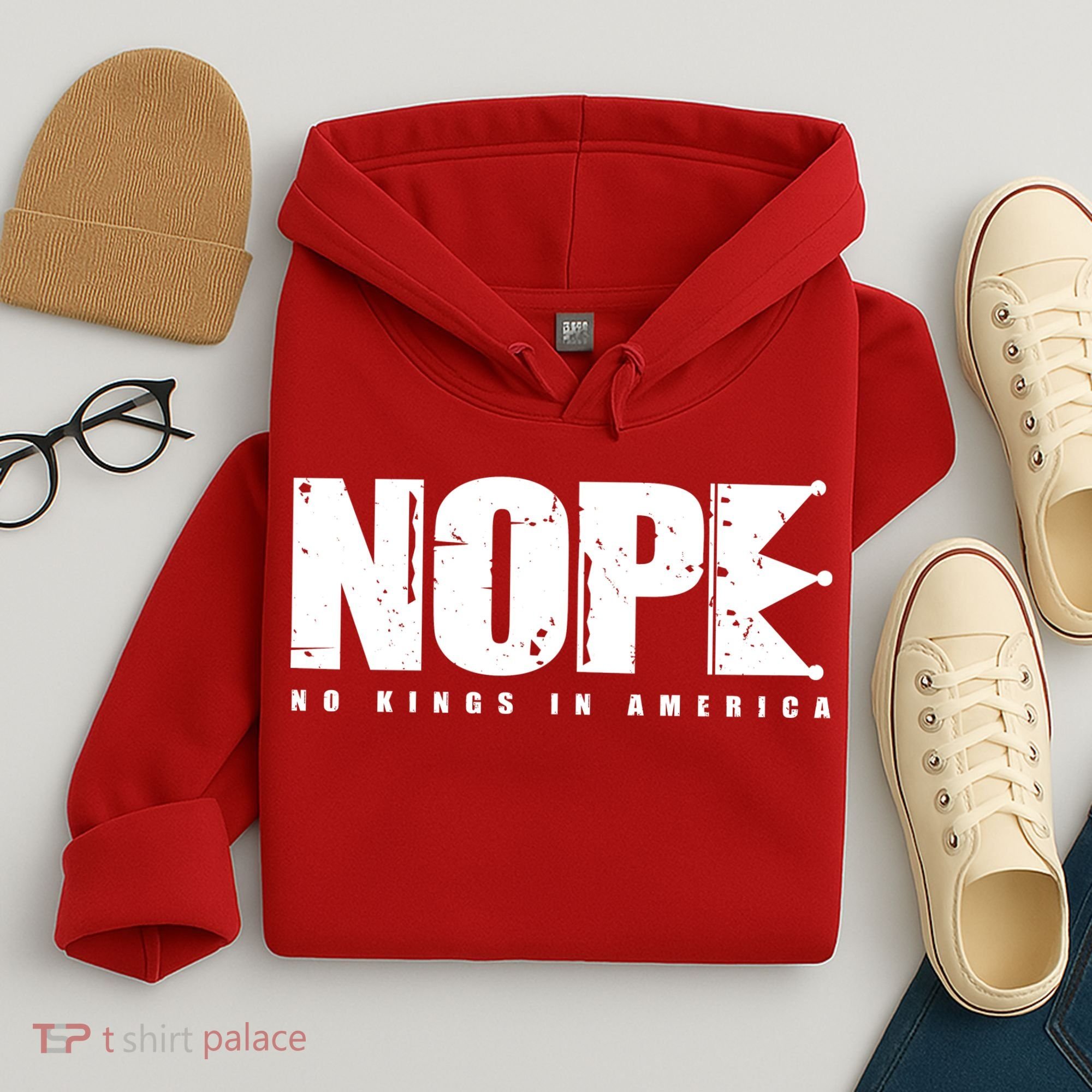 Nope No Kings In America Hoodie