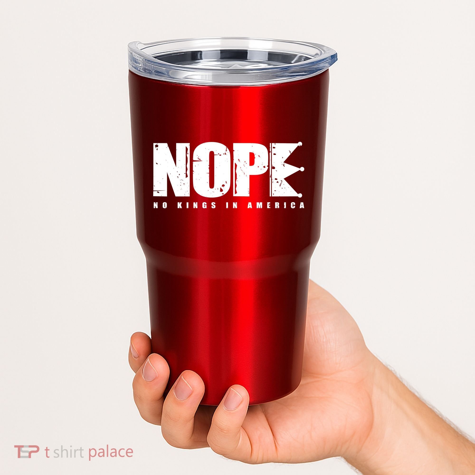 Nope No Kings In America Tumbler