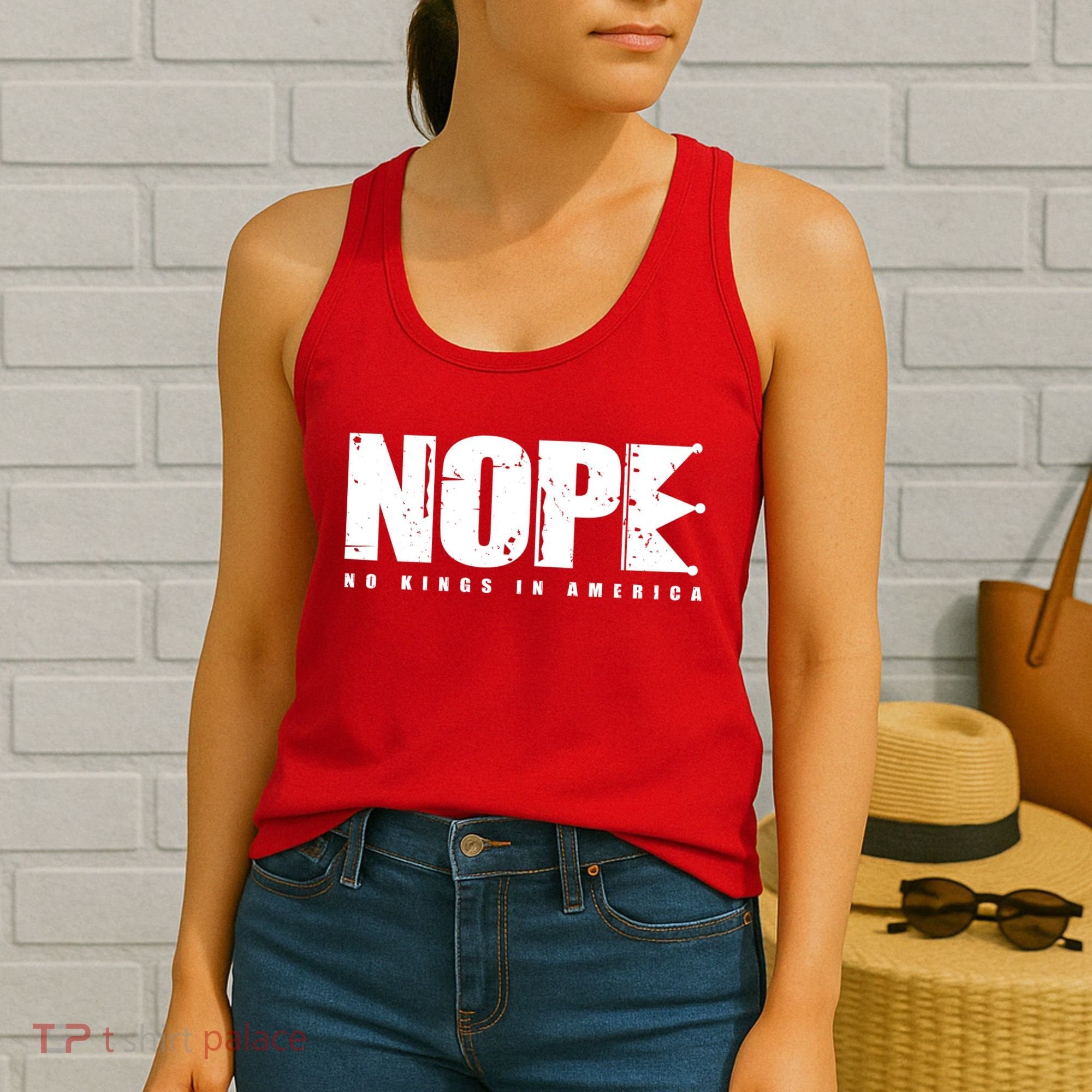 Nope No Kings In America Women's Tank Top