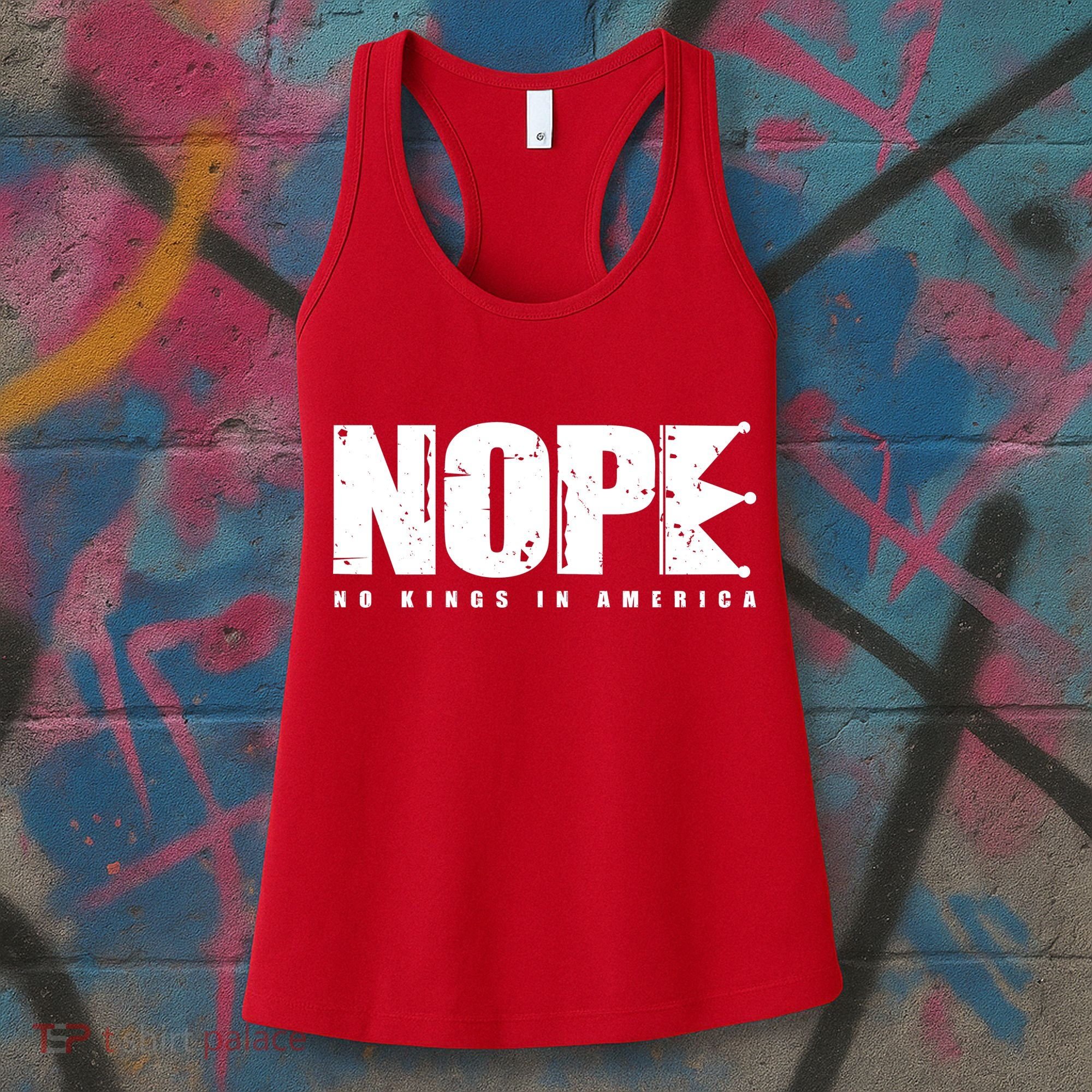 Nope No Kings In America Women's Tank Top