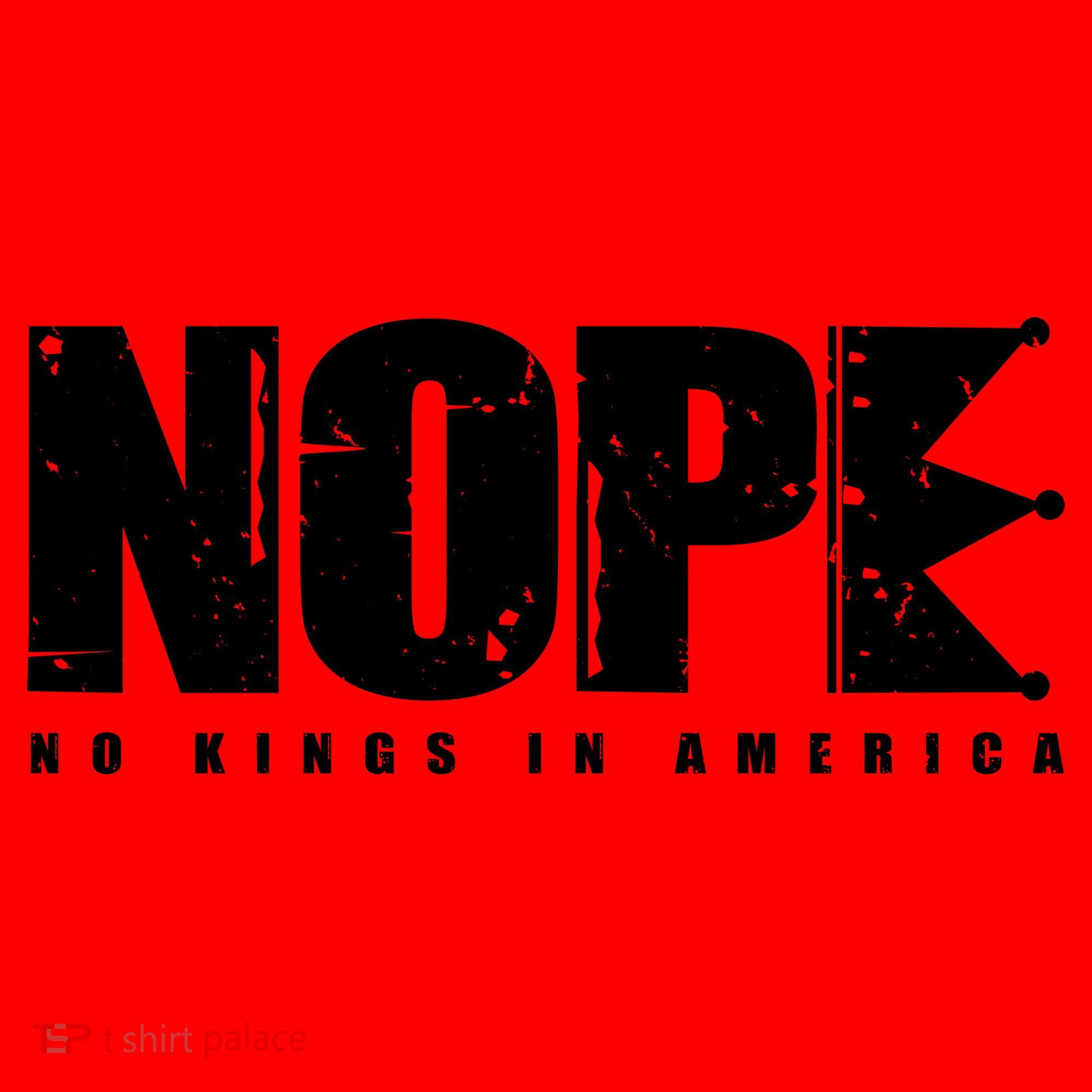 Nope No Kings In America Santa Hat