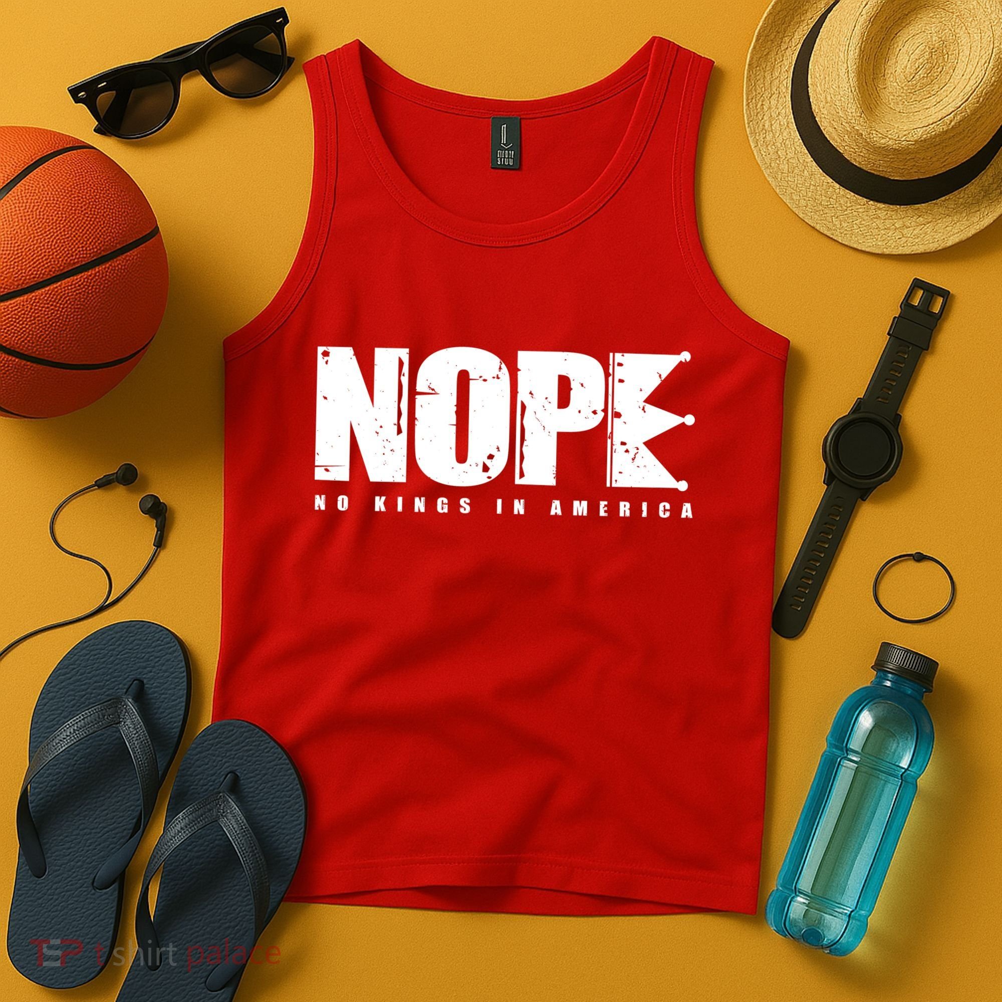 Nope No Kings In America Tank Top
