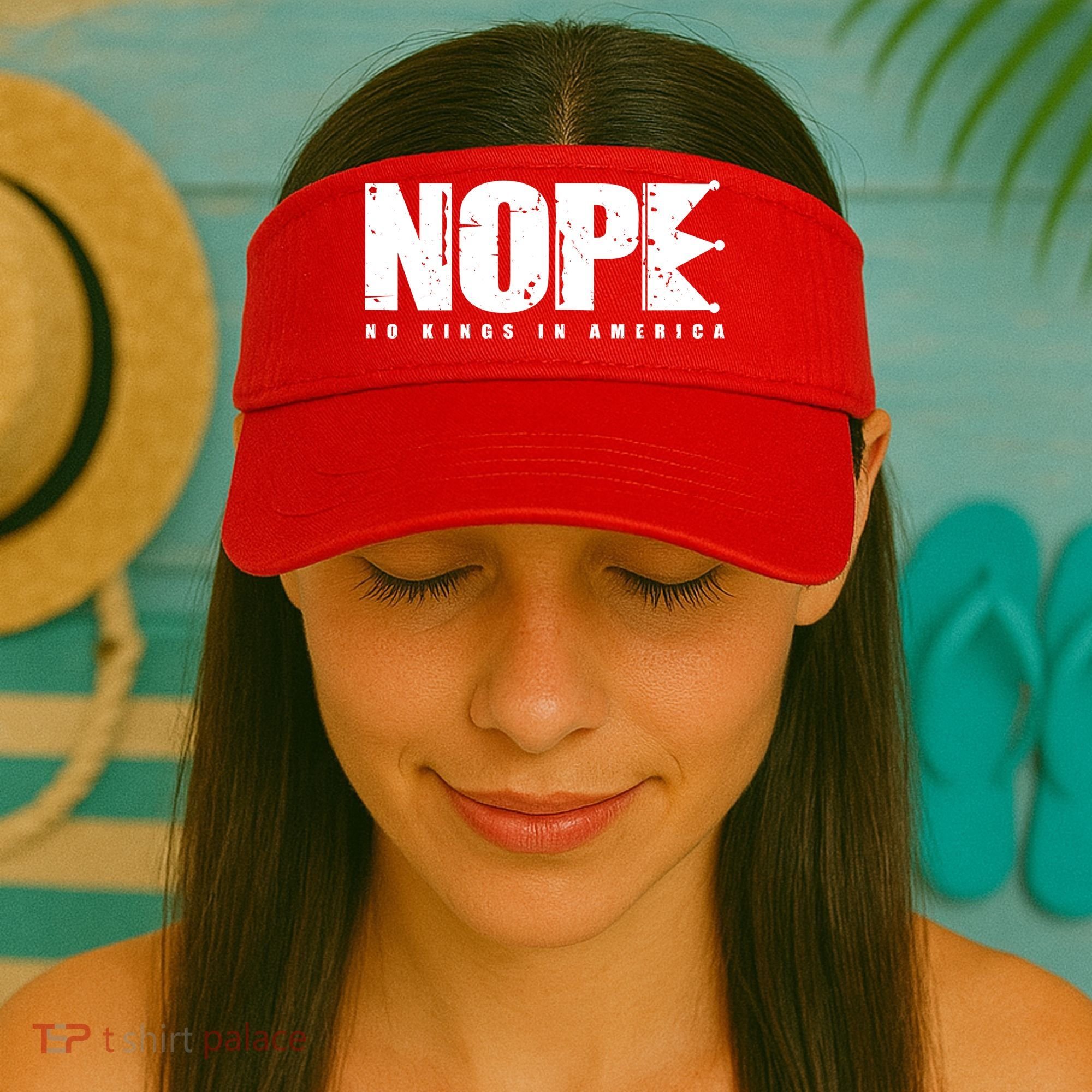 Nope No Kings In America Visor