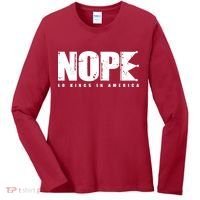 Nope No Kings In America Women's Long Sleeve Shirt thumb 0