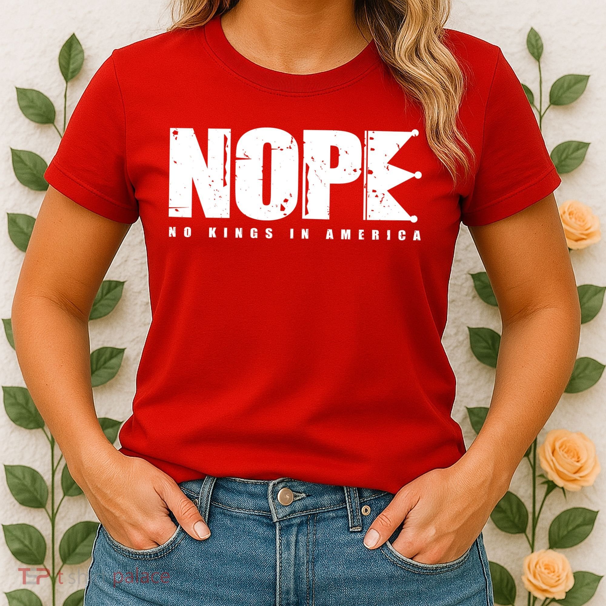 Nope No Kings In America Women's T-Shirt