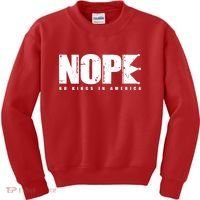 Nope No Kings In America Kids Sweatshirt thumb 0